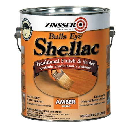 Zinsser Zinsser Bulls Eye Amber Shellac Flat 1 Gallon 701